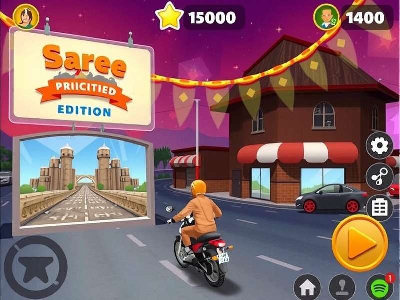 Saree Shop Sprint King gameplay screenshot